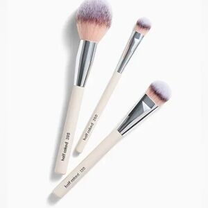 HALF CAKED The Essentials: Face Collection 3 Piece Brush Set Vegan Cruelty Free